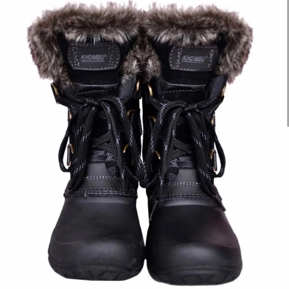 Khombu Waterproof Fur Snow Boots